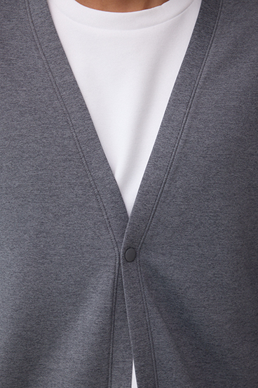 ダブルニットカーディガン 詳細画像