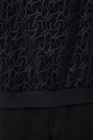 ベロアエンボス総柄トップス 詳細画像