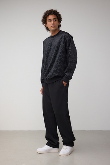 ベロアエンボス総柄トップス 詳細画像