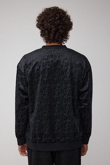 ベロアエンボス総柄トップス 詳細画像