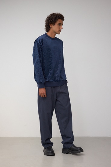 ベロアエンボス総柄トップス 詳細画像