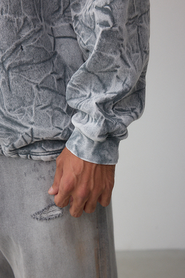 シャドークリンクルフーディートップス 詳細画像