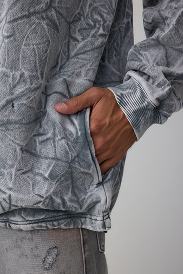 シャドークリンクルフーディートップス 詳細画像