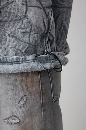 シャドークリンクルフーディートップス 詳細画像