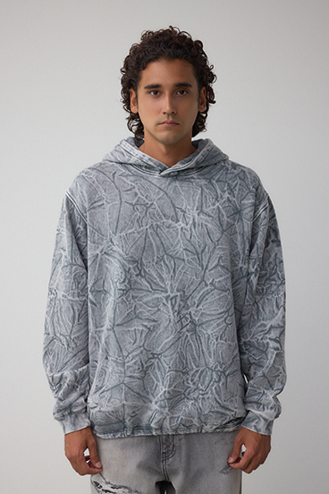 シャドークリンクルフーディートップス 詳細画像