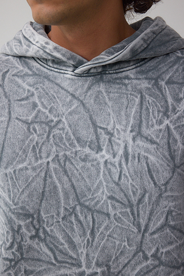 シャドークリンクルフーディートップス 詳細画像