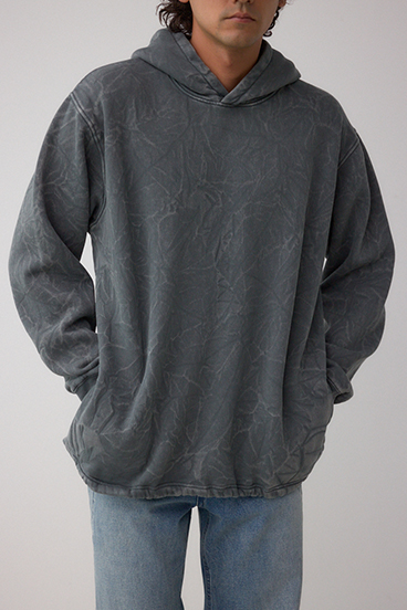 シャドークリンクルフーディートップス