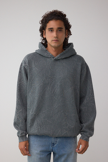 シャドークリンクルフーディートップス 詳細画像