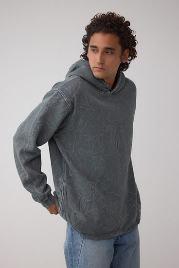 シャドークリンクルフーディートップス 詳細画像