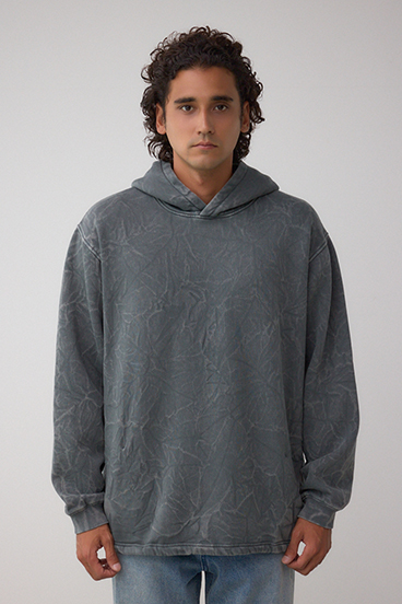 シャドークリンクルフーディートップス 詳細画像