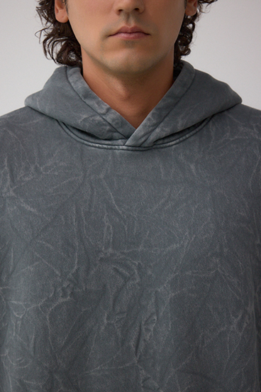 シャドークリンクルフーディートップス 詳細画像