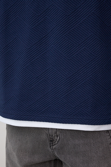 ジオメトリック柄トップス 詳細画像