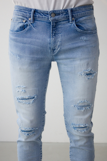 AZUL DENIM リペアスキニー 詳細画像