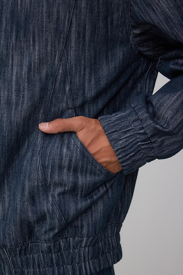 AZUL DENIMシャイニーデニムブルゾン 詳細画像