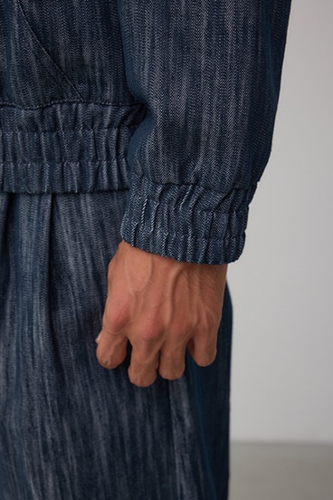 AZUL DENIMシャイニーデニムブルゾン 詳細画像