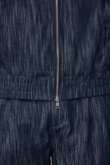 AZUL DENIMシャイニーデニムブルゾン 詳細画像