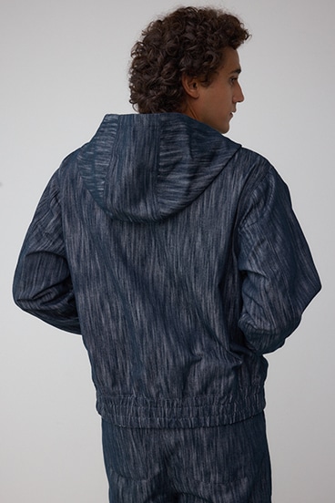 AZUL DENIMシャイニーデニムブルゾン 詳細画像