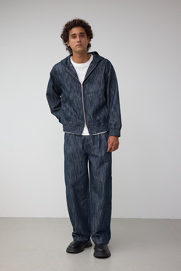 AZUL DENIMシャイニーデニムブルゾン 詳細画像