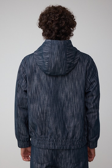 AZUL DENIMシャイニーデニムブルゾン 詳細画像