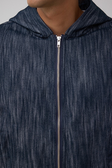 AZUL DENIMシャイニーデニムブルゾン 詳細画像