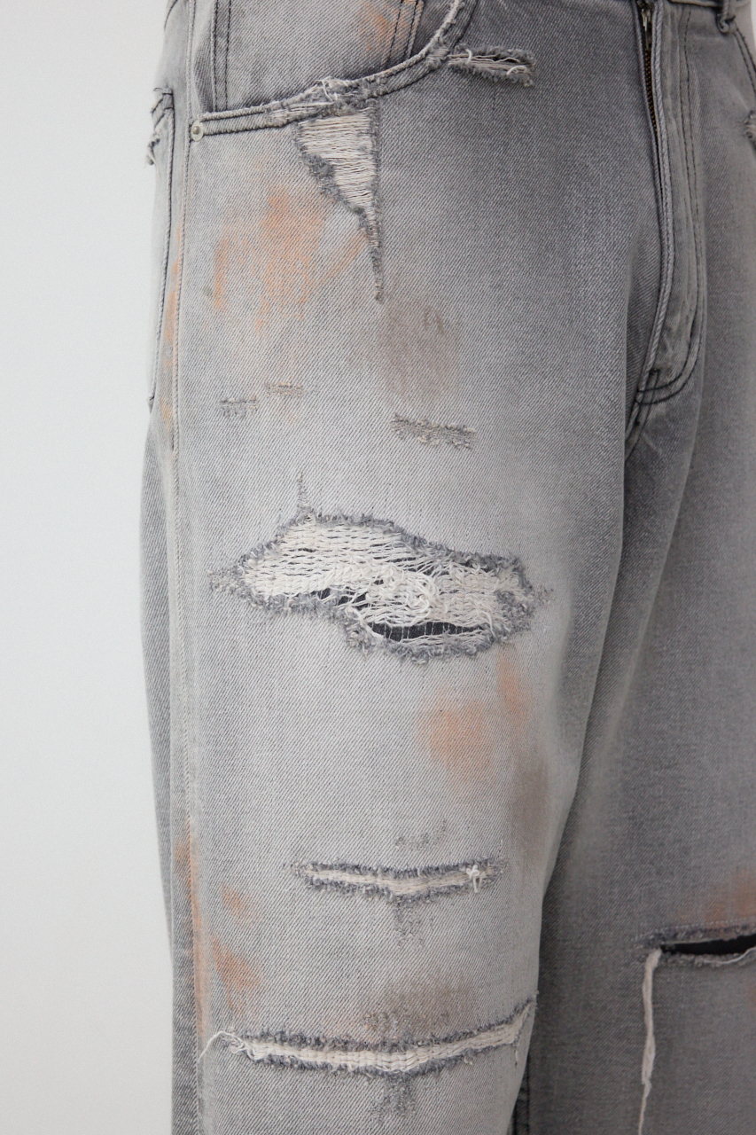 AZUL DENIM デストロイワイド 詳細画像