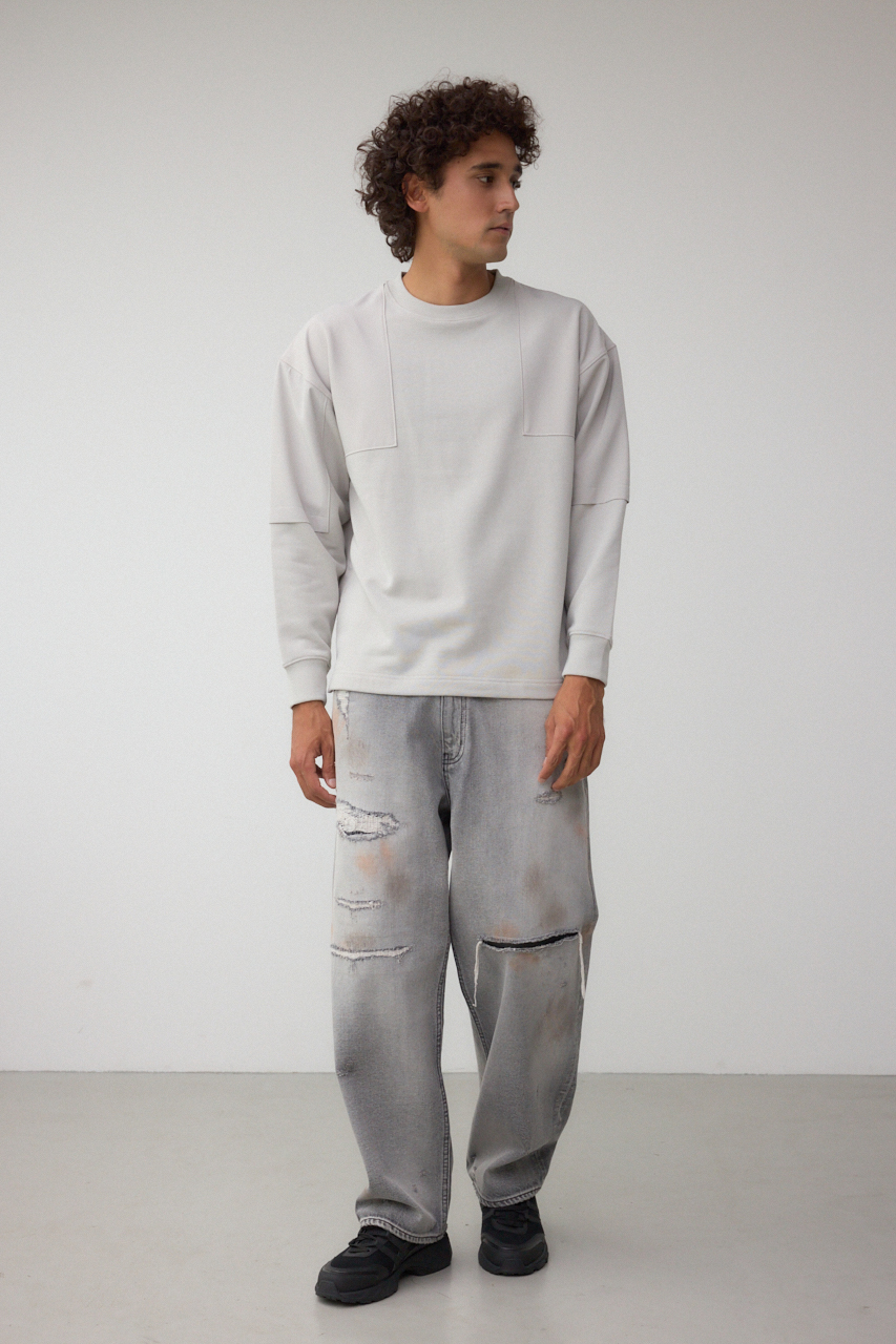 AZUL DENIM デストロイワイド 詳細画像