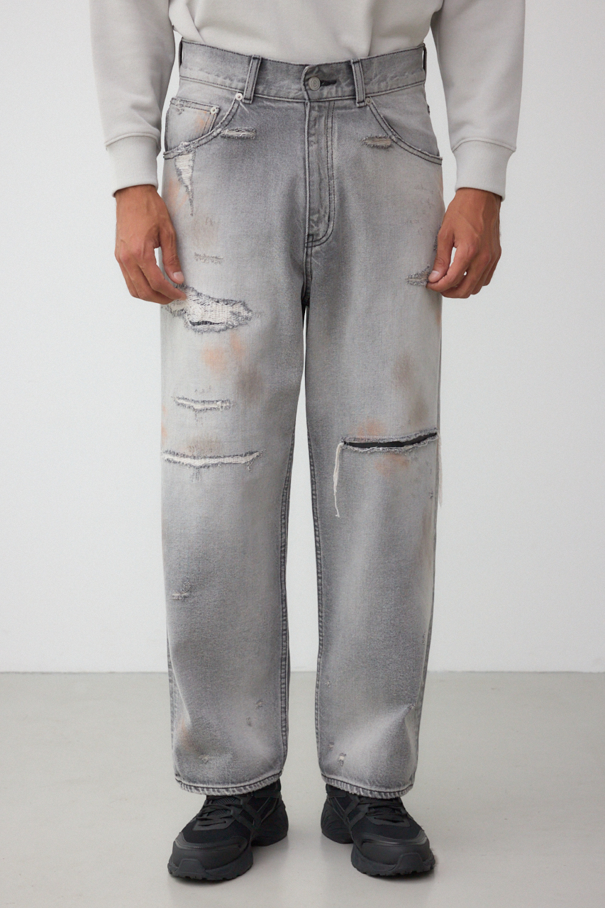 AZUL DENIM デストロイワイド 詳細画像