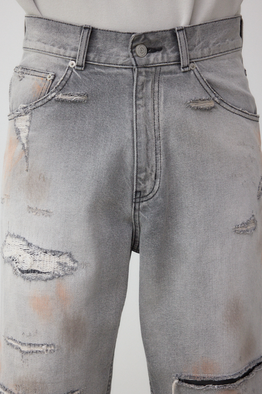 AZUL DENIM デストロイワイド 詳細画像