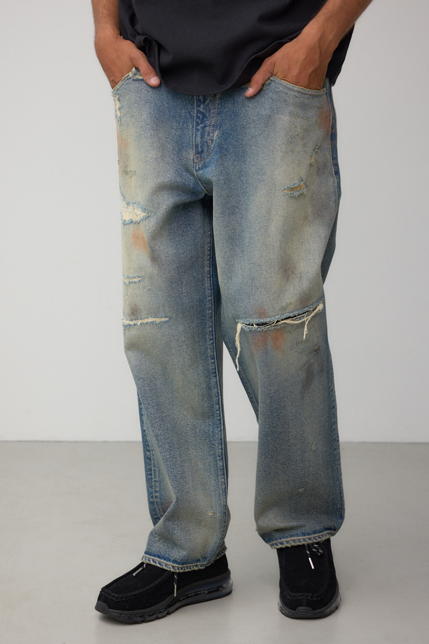 AZUL DENIM デストロイワイド 詳細画像