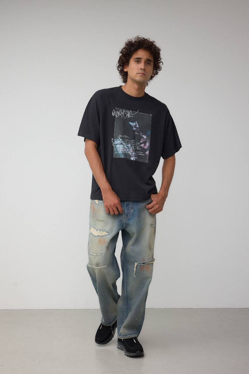 AZUL DENIM デストロイワイド 詳細画像