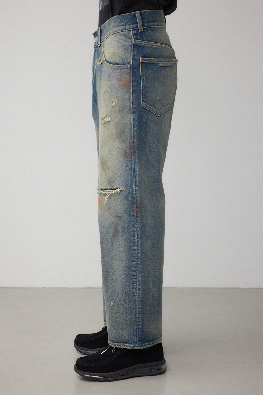 AZUL DENIM デストロイワイド 詳細画像