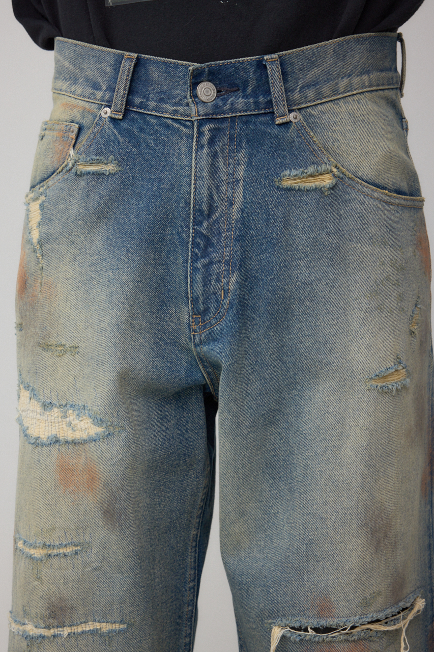 AZUL DENIM デストロイワイド 詳細画像