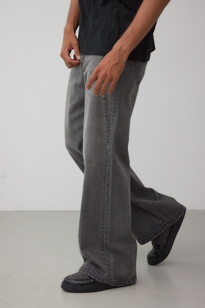 AZUL DENIM 切替ワイドフレア