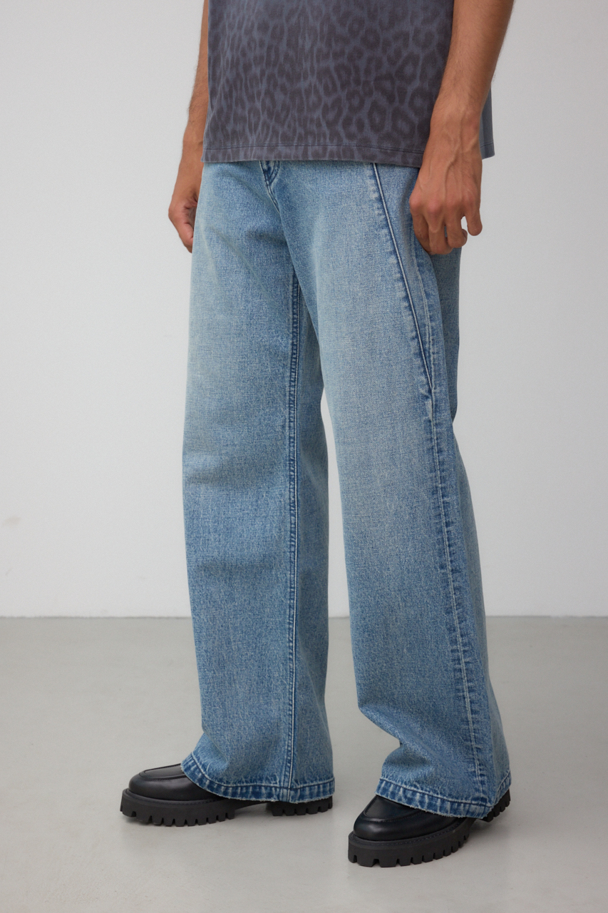 AZUL DENIM 切替ワイドフレア