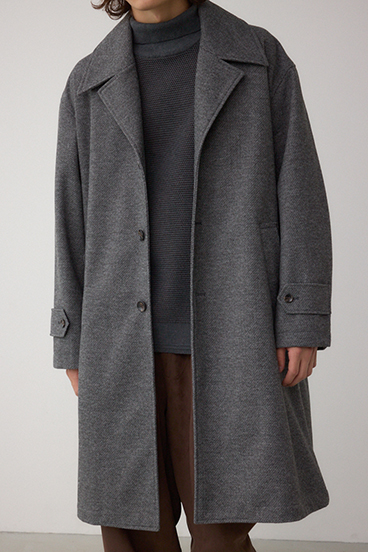 ワイドラペルルーズチェスターコート