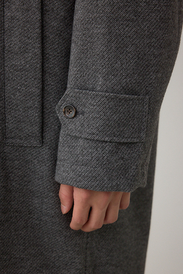 ワイドラペルルーズチェスターコート 詳細画像