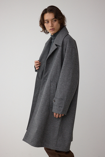 ワイドラペルルーズチェスターコート 詳細画像