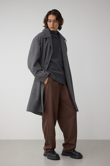 ワイドラペルルーズチェスターコート 詳細画像