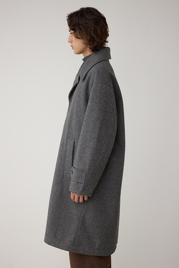 ワイドラペルルーズチェスターコート 詳細画像