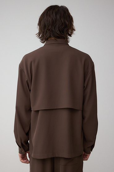 C/Tトロミアシンメトリー長袖シャツ 詳細画像