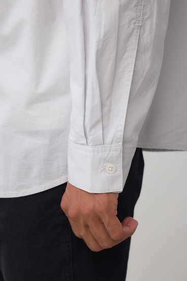 配色ステッチ長袖シャツ 詳細画像