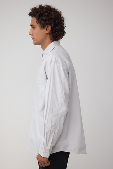 配色ステッチ長袖シャツ 詳細画像