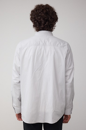 配色ステッチ長袖シャツ 詳細画像