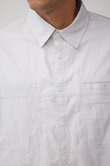 配色ステッチ長袖シャツ 詳細画像