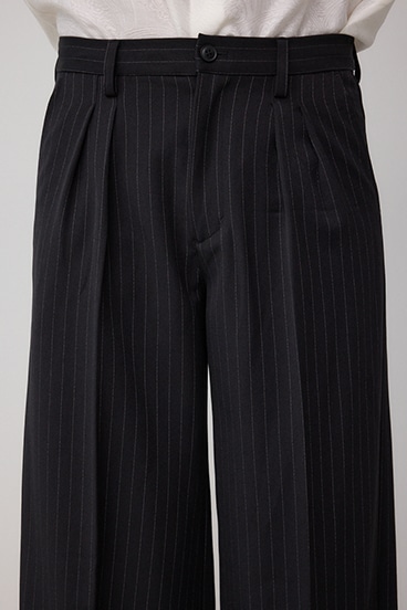 ペンシルストライプワイドパンツ 詳細画像