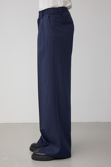 ペンシルストライプワイドパンツ 詳細画像
