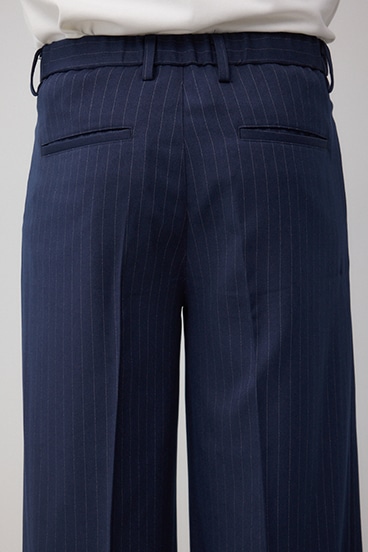 ペンシルストライプワイドパンツ 詳細画像