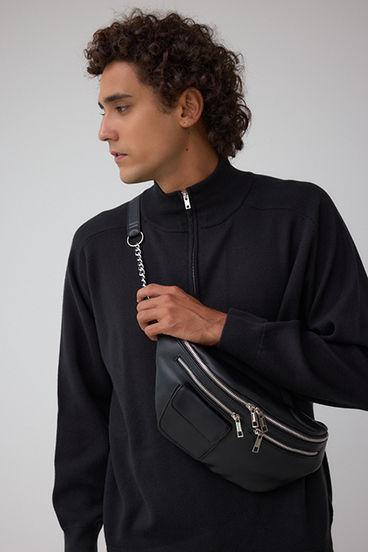 ファスナーデザインボディーバッグ 詳細画像