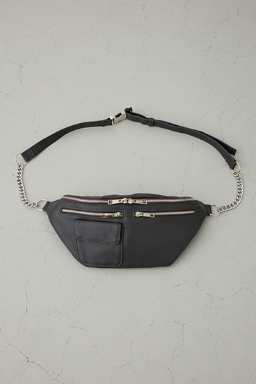 ファスナーデザインボディーバッグ