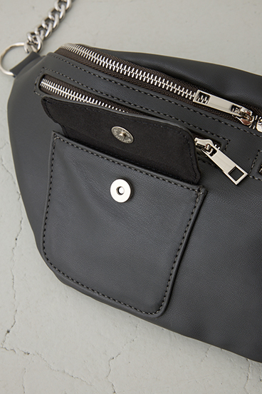 ファスナーデザインボディーバッグ 詳細画像